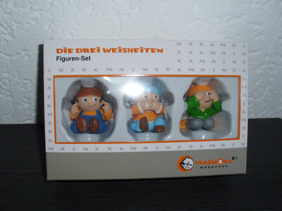 3 Mainzelmännchen ''Affen'': Nichts hören-sagen-sehen ZDF/NFP 2018 - neu - (OVP)
