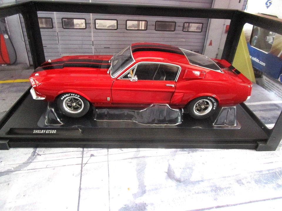 FORD Mustang GT500 GT 500 Fastba Shelby Muscle Car V8  rot  1967 SP Solido  1:18 - Bild 1 von 4