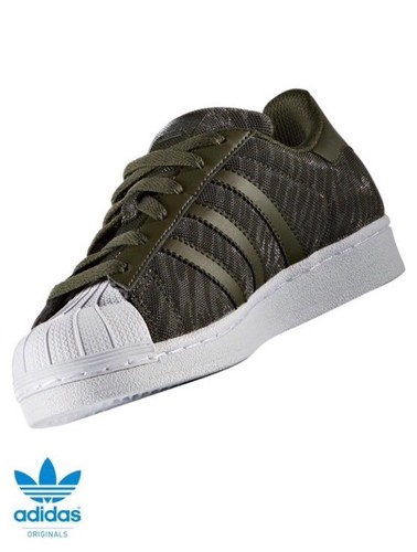 Pesimista cerca Boquilla Adidas Originals Junior Superstar Entrenadores de Brillo Verde Oliva BB0314  Nuevo en Caja | eBay