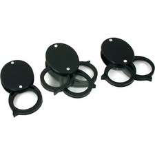 3 Folding Jewelry Loupes 5X 10X 15X Magnifiers Jewelers Magnification Tools