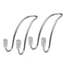 2PCS Car Hooks Bling Car Hangers Seat Headrest Car Accessories Holder Clips