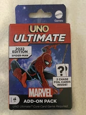Uno Ultimate Card Game Marvel Add-On Pack Spiderman Character Card Deck NEW