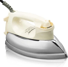Portable Dry Iron 700W, Mirror Stainless Steel Soleplate, Household Use