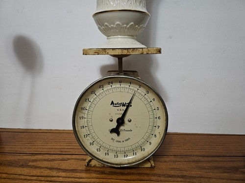 Vintage Auto Wate 25 lb. Kitchen Scale USA Chicago - Picture 7 of 9