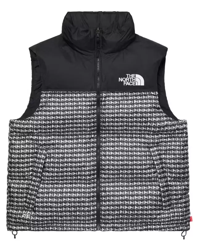 Gilet nuptse clouté Supreme x The North Face taille moyenne noir