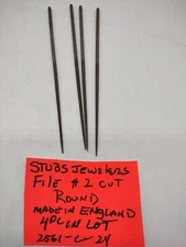 Stubs Files, Round, #2 Cut, 5 1/2",(4 PC I'm Lot)2561-C-24