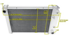 3 Row Aluminum Champion Radiator For 1978 1979 1980 Chevrolet Monza Cc469 3 Row Aluminum Champion Radiator For 1978 1979 1980 Chevrolet Monza Cc469