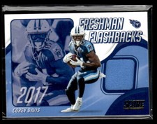2021 Score #FF30 Corey Davis Freshman Flashback jersey card