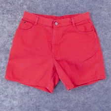 Vintage Gitano Shorts Womens 16 High Rise Mom Denim Red 6" Inseam Ladies