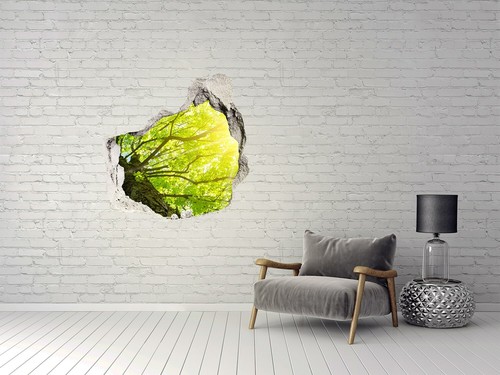 Deko Aufkleber Selbstklebender Wandbild Poster Kastanienbaum im Frühling - Bild 4 von 4