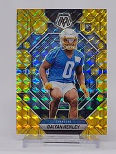 2023 Panini Mosaic Daiyan Henley 304 Rookie Card Reactive Yellow. rookie card picture