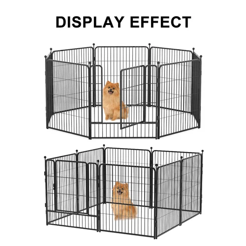32" 8 Panel Pet Dog Playpen Cage Enclosure Exercise Cat Puppy Metal Fence AU - Picture 10 of 19