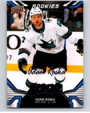 2022-23 UD MVP  Blue Script #230 Adam Raska  RC Rookie San Jose Sharks 