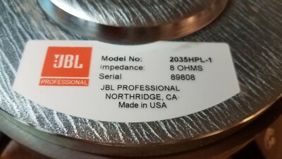JBL 2035 HPL 15