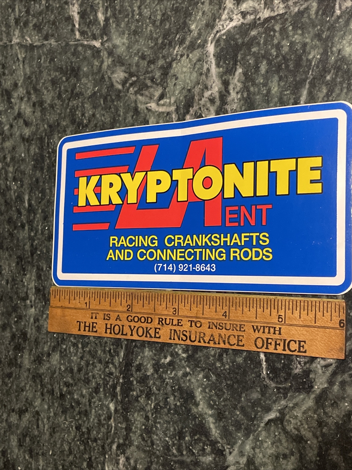 Vtg 80s Kryptonite ENT Crankshafts Rods DECAL STICKER NHRA Racing Drag