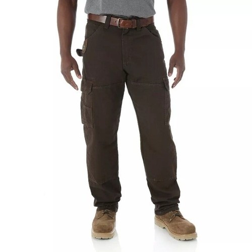 Pantalones Ranger Wrangler RIGGS Ropa de Trabajo Carpintero Ripstop Algodón Lona Verde 32x32 - Imagen 8 de 8
