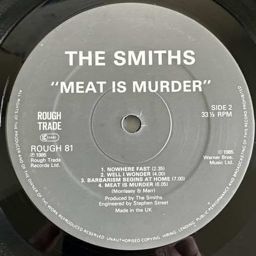 THE SMITHS MEAT IS MURDER VINYL LP ROUGH TRADE UK 1985 1ST PRESS NEAR MINT - Picture 5 of 12