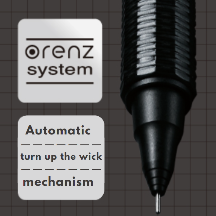 Pentel Orenz Nero mechanical graphite pencil 0.5 mm Black PP3003-A