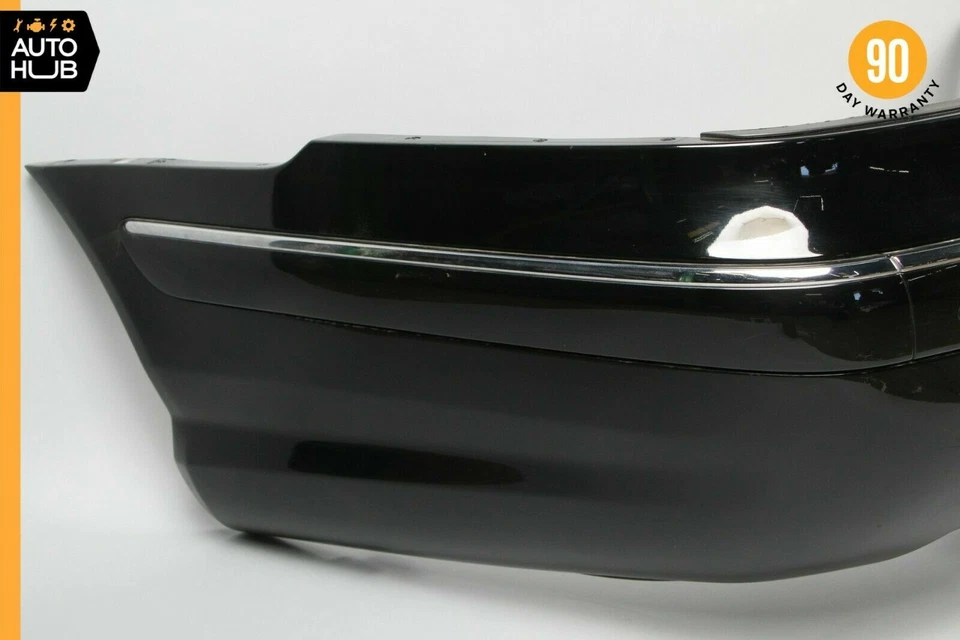 00-06 Conjunto de cubierta de parachoques trasero deportivo Mercedes W215 CL500 CL600 CL55 negro OEM Foto 2 de 4