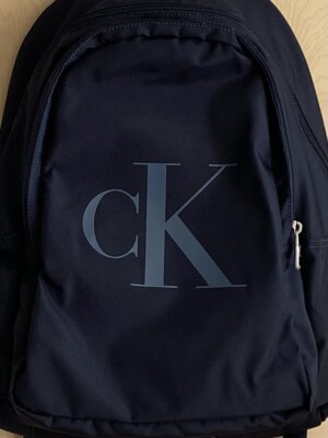 CALVIN KLEIN Navy Unisex Large Multi Backpack-Laptop 14 | eBay