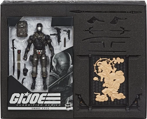 2020 HASBRO PULSE CON G.I.JOE CLASSIFIED SERIES:00 SNAKE EYES DELUXE FIGURE SET