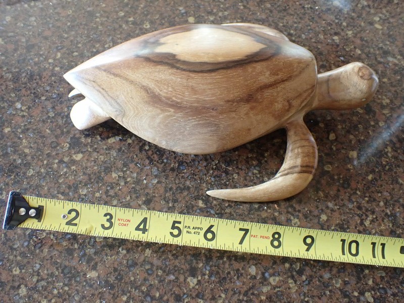 Wooden, hand carved turtle from Trobriand Islands