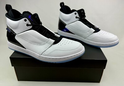 Nike Air Jordan Fadeaway Retro Basketball White Concord AO1329-100 Mens Sz NIB