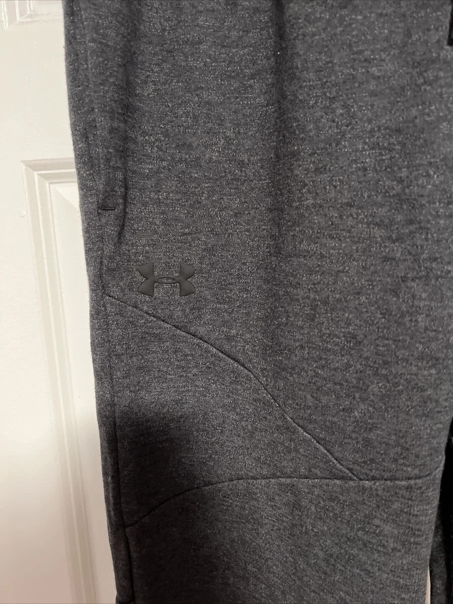 Mens Under Armour Jogger Sweatpants Grey Black Size XL New