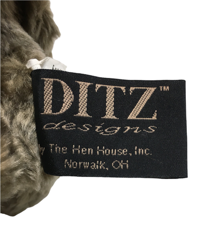 DITZ Designs By The Hen House Inc. Taupe Braunbär bewegliche Arme & Beine 7 Zoll selten - Bild 2 von 8
