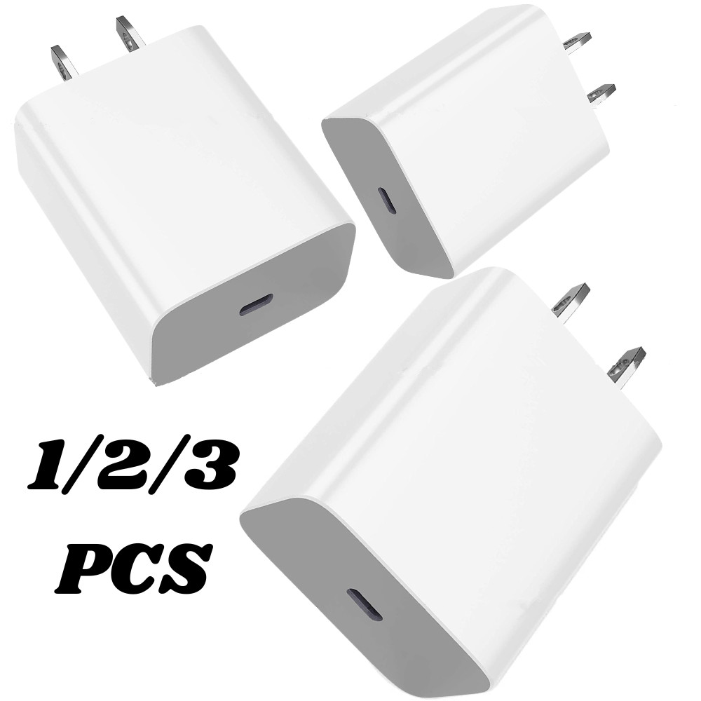 20W Fast Charger Block USB-C Power Adapter For iPhone 14 13 12 11 XR X 8 SE iPad