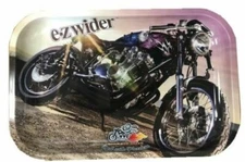 EZ Wider Metal Rolling Tray 11 x 7 with Slick Non Stick Liner Accessory RACER