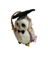 Ty Beanie Baby - Smarter (6")Owl Graduation - Error Tags (2001/2002) New-MINT*L1