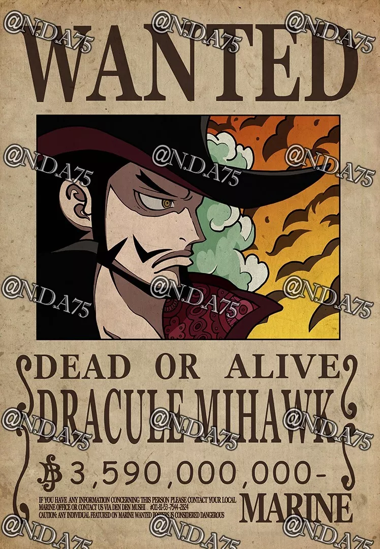 DRACULE MIHAWK DEN DEN MUSHI. ONE PIECE FAN ART