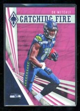 2019 Panini Phoenix DK Metcalf Catching Fire Pink Rookie /199 Seahawks Y2692