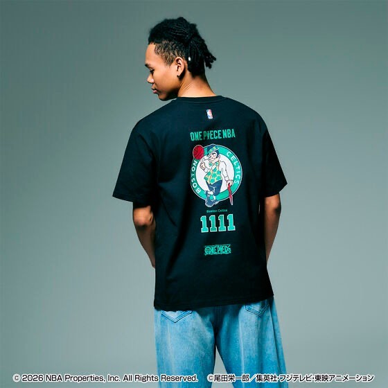 ONE PIECE × NBA T-Shirts ZORO×BOSTON CELTICS BLACK、White | eBay