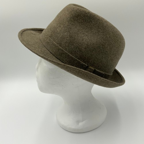 Europa Felt Fedora Hat Brown Made in Great Britain Size L - Picture 8 of 23