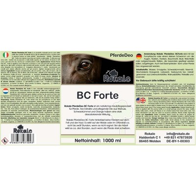 (26,59 /1l) Rokale PferdeDeo BC forte 5 Liter für Pferde