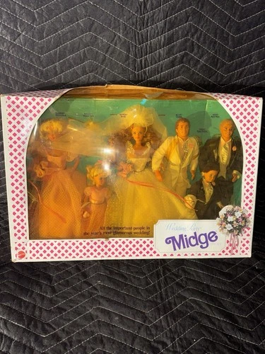 Wedding Party Midge Gift Set Barbie Mattel Vintage Box Damage