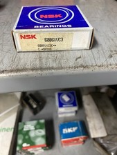 NSK 6006 DU DEEP GROOVE BALL BEARING, RUBBER SEALED 30x55x13 mm