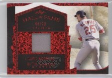 2022 Leaf ITG Used Sports Hall Of Fame Caliber Red Pattern /50 Mark McGwire 5m1