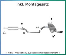 Auspuffanlage für Skoda Yeti 1.2 TSI 77KW Auspuff Endtopf Mitteltopf Montagesatz