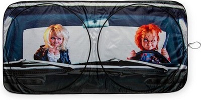 Child's Play - Sunshade for Car Windshield - Chucky & Tiffany (64'' x 32'') [New T