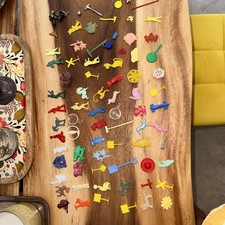 Vintage Cracker Jack Prize Charms Celluloid Plastic Toy Animals Huge Mixed Lot