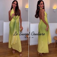 ZARA WOMAN NWT SS25 GREENS PRINTED KNOT LONG DRESS ALL SIZES 8030/363/120