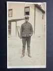 A WW1 American Soldier Smoking Cigarette Vintage Military Photograph J24