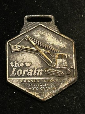 Vintage John Fabick Tractor Co. Watch Fob Thew Lorain St. Louis Missouri