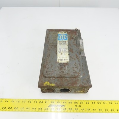 ITE F-352 60A Vacu-Break Safety Disconnect Switch 600VAC 3Ph