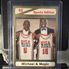Michael Jordan Magic Johnson 92 Dream Team Card