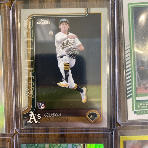 2025 Topps Chrome - Jacob Wilson Sepia ATHLETICS/99 (38) SSP Refractors 👀🔥🤩 - Picture 10 of 24