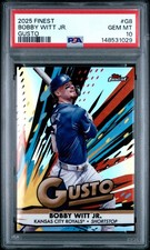 2025 Topps Finest BOBBY WITT JR #G8 Gusto Case Hit SSP PSA 10 Gem Mint Royals